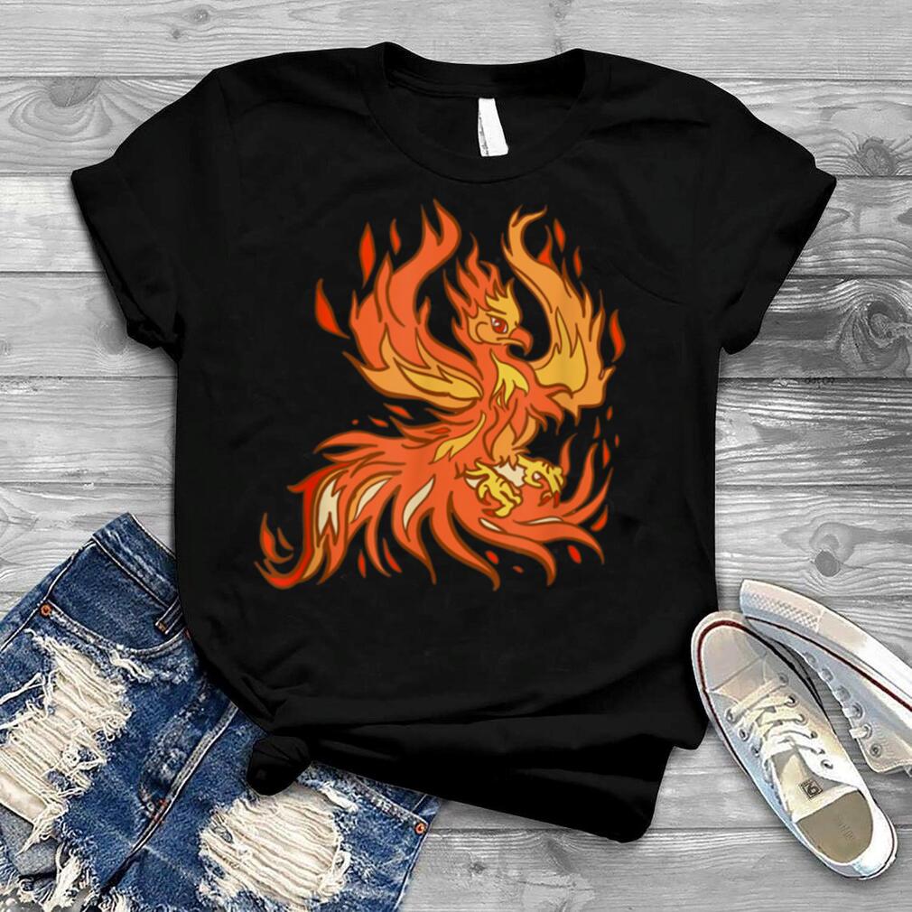 Phoenix Firebird Ashes Rejuvenation Symbolic Mythical Bird T Shirt