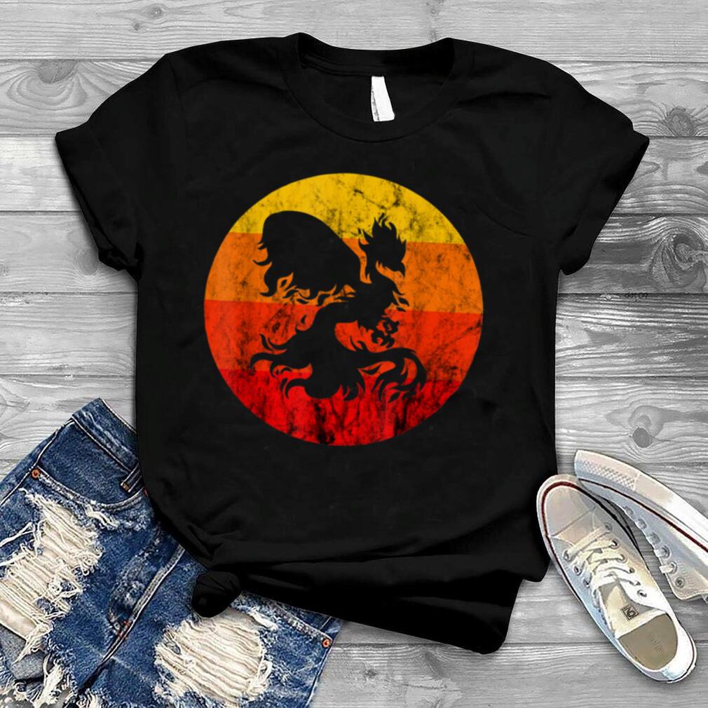 Phoenix Mythical Rebirth Fire Bird Vintage Retro Sunset T Shirt