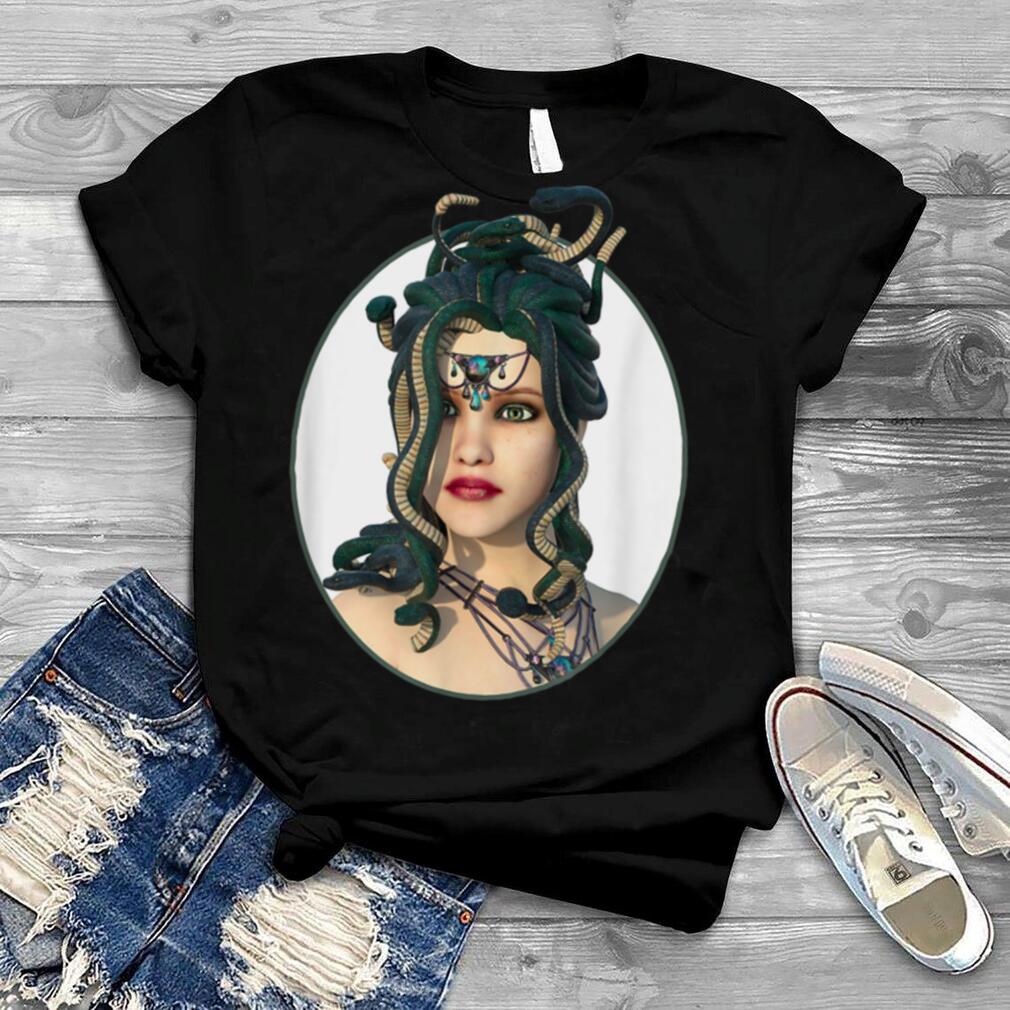 Pretty Women Tee Medusa Portrait Cool Greek Mythology Art T Shirt
