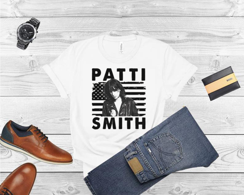 Retro American Flag Patti Smith Music shirt