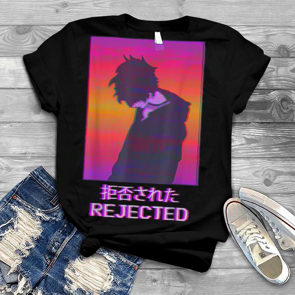 Sad Anime Boy Emo Japanese Vaporwave Aesthetic Rejected T Shirt