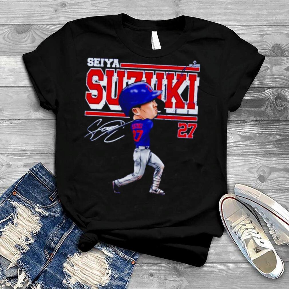 Seiya Suzuki Chicago C Cartoon Baseball Signatures Shirt