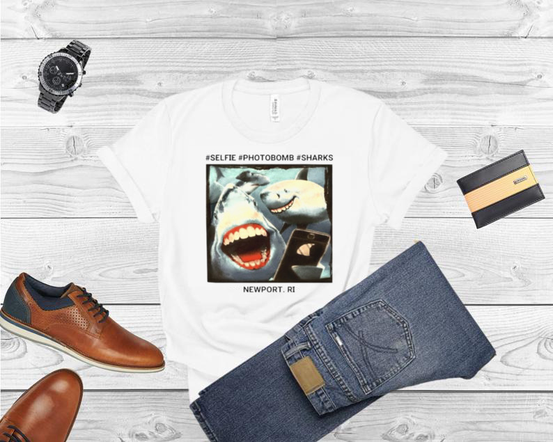 Selfie Photobomb Sharks Newport Shirt