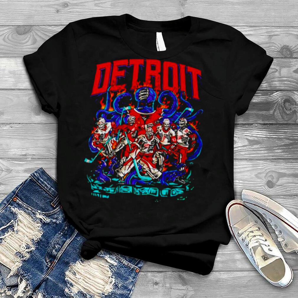 Skeleton Detroit Red Wings shirt