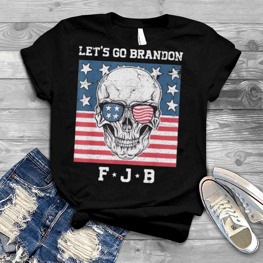 Skull American flag let’s go brandon FJB shirt