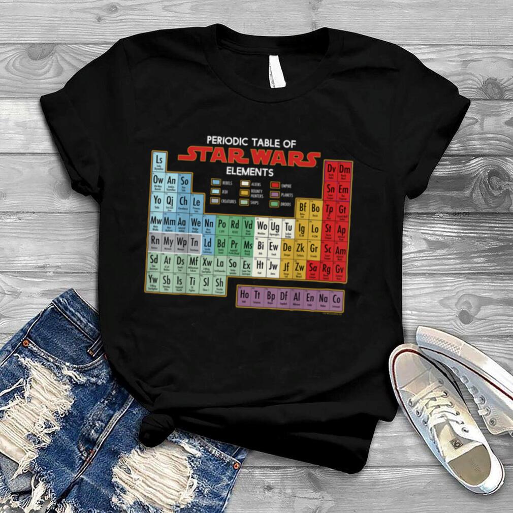 Star Wars Periodic Table of Elements Graphic T Shirt T Shirt