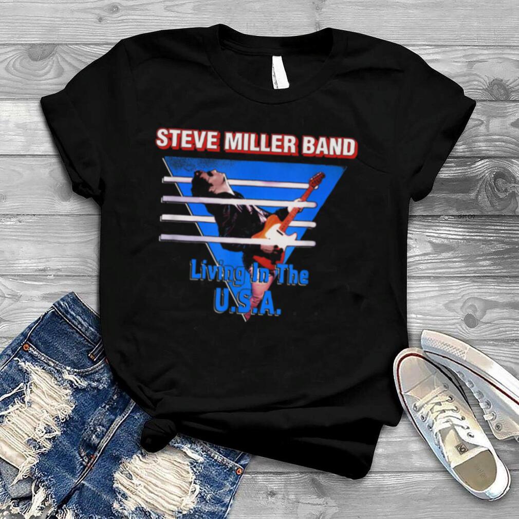 Steve Miller Band   Living in the USA T Shirt B08PHFJKCC