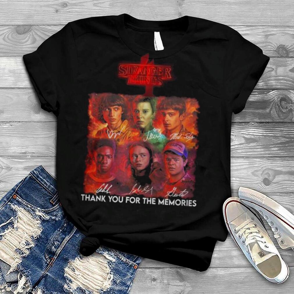 Stranger Things 2022 thank you for the memories signatures shirt