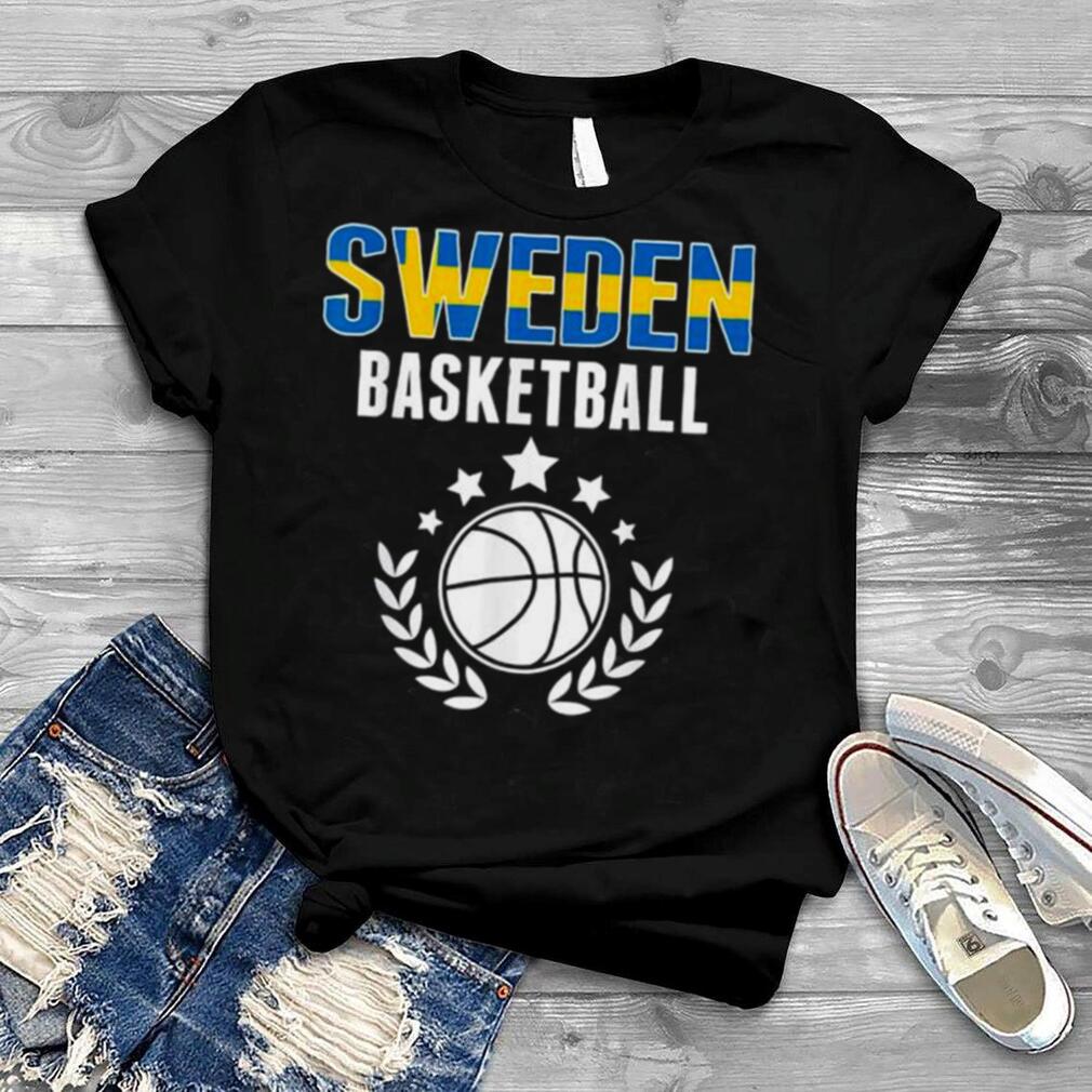 Sweden basketball lovers jersey swedish flag summer sports shirt
