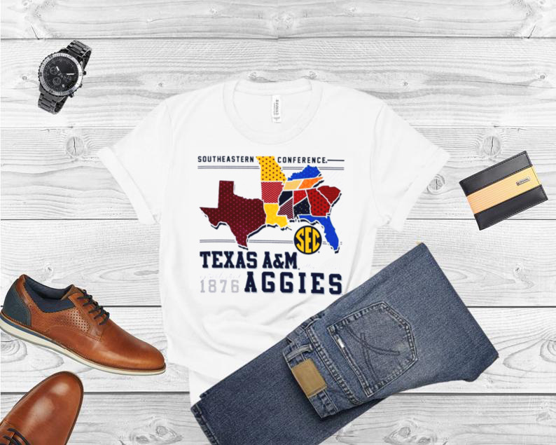 Texas A&M Aggies SEC Map Shirt