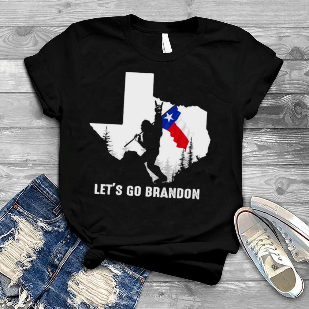 Texas America Bigfoot Let’s Go Brandon Shirt