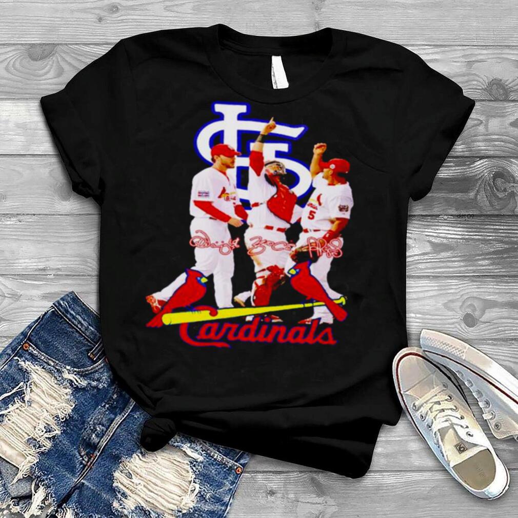 The Last Dance St. Louis Cardinals Molina Wainwright And Pujols signatures shirt