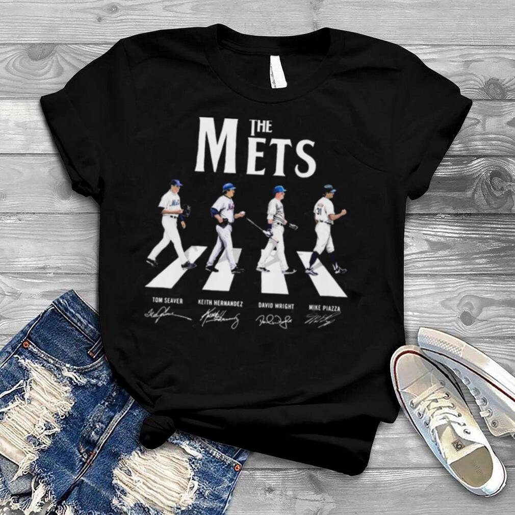 The Mets Tom Seaver Keith Hernandez Davis Wright And Mike Pizza Abbey Road Signatures Shirt