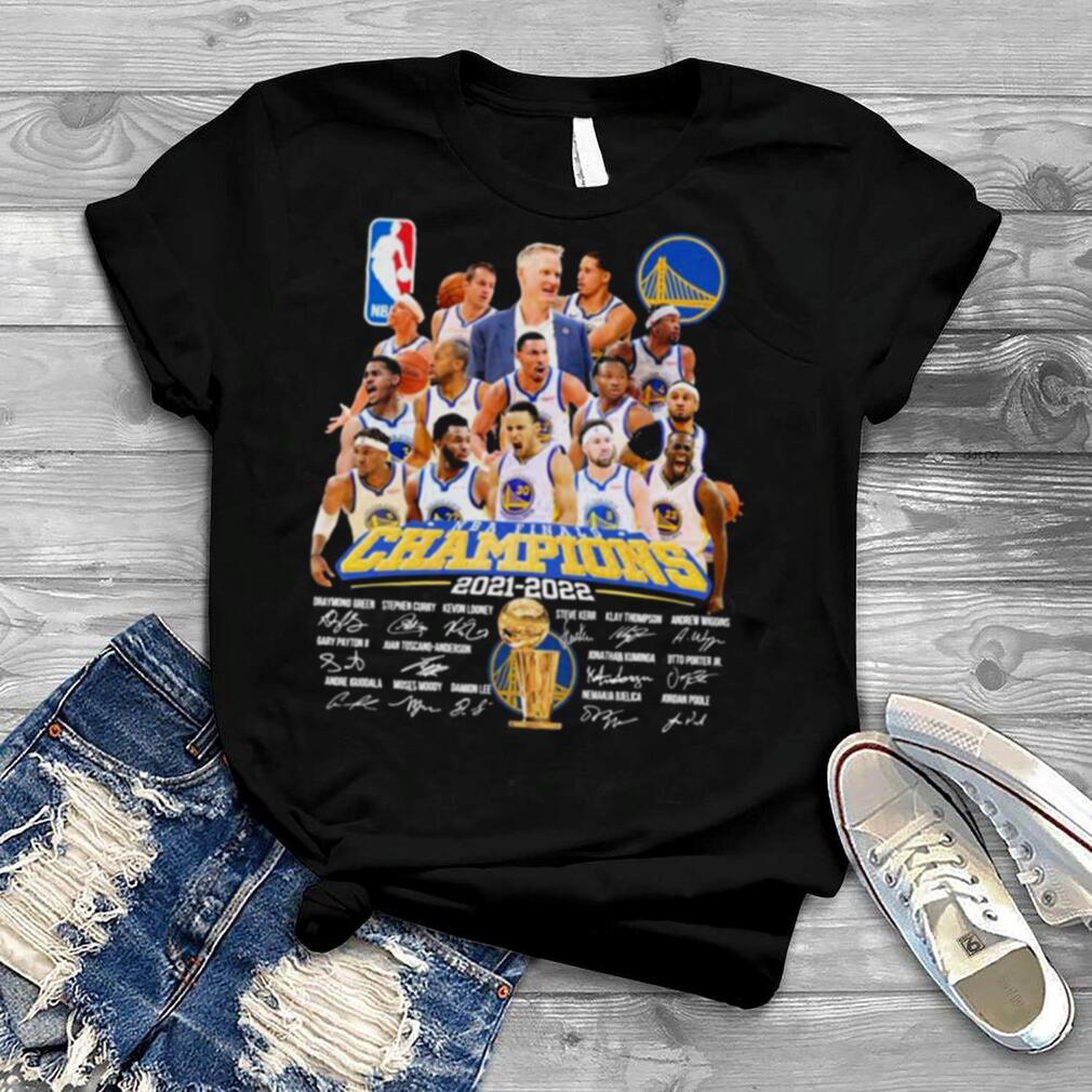 The NBA Finals Champions 2021 2022 Golden State Warriors Team signatures Shirt