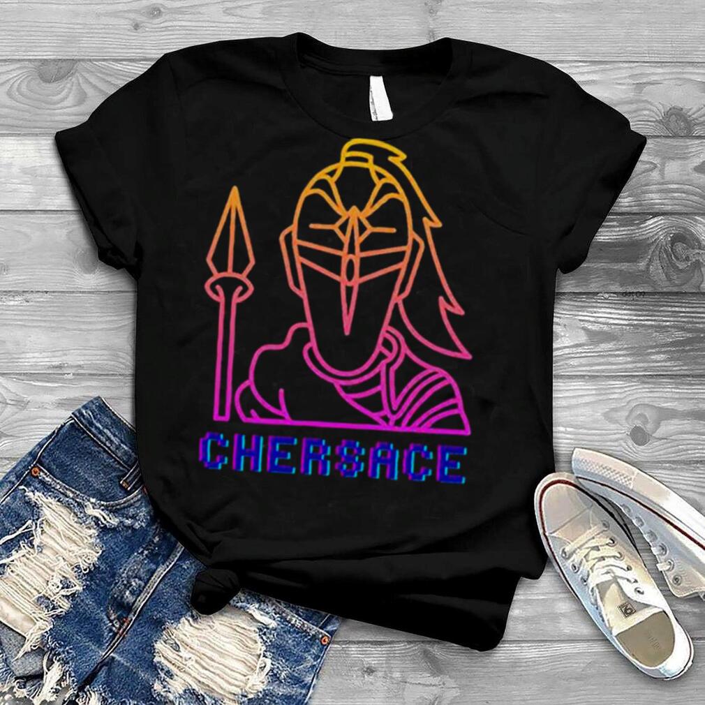 The neon knight chersace pride graphic art shirt