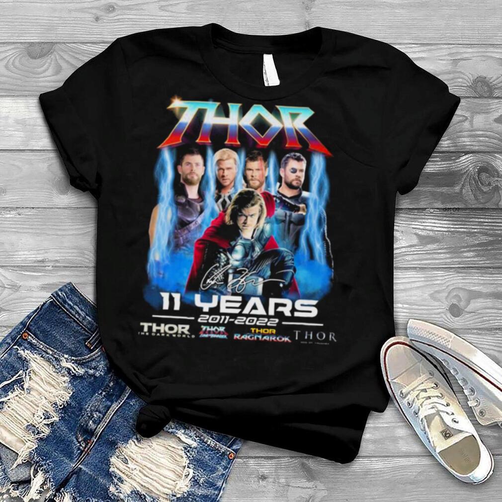 Thor 11 Years 2011 2022 Signatures Shirt