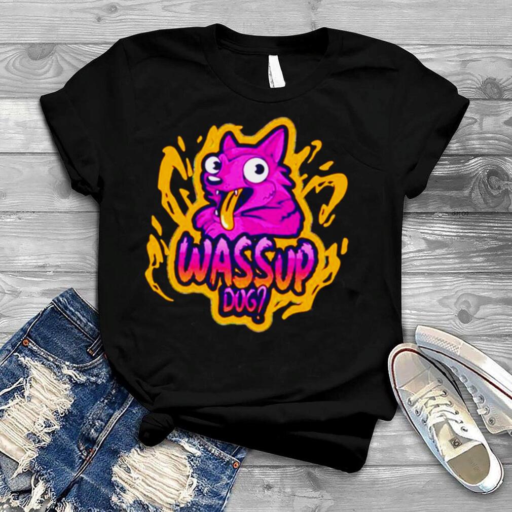 Cute Purple Dog In Trending Whats Up Dog shirt