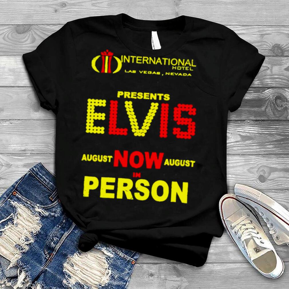 Elvis In Person International Hotel shirt