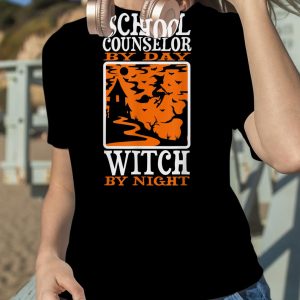 Halloween Witch & School Counselor T Shirt