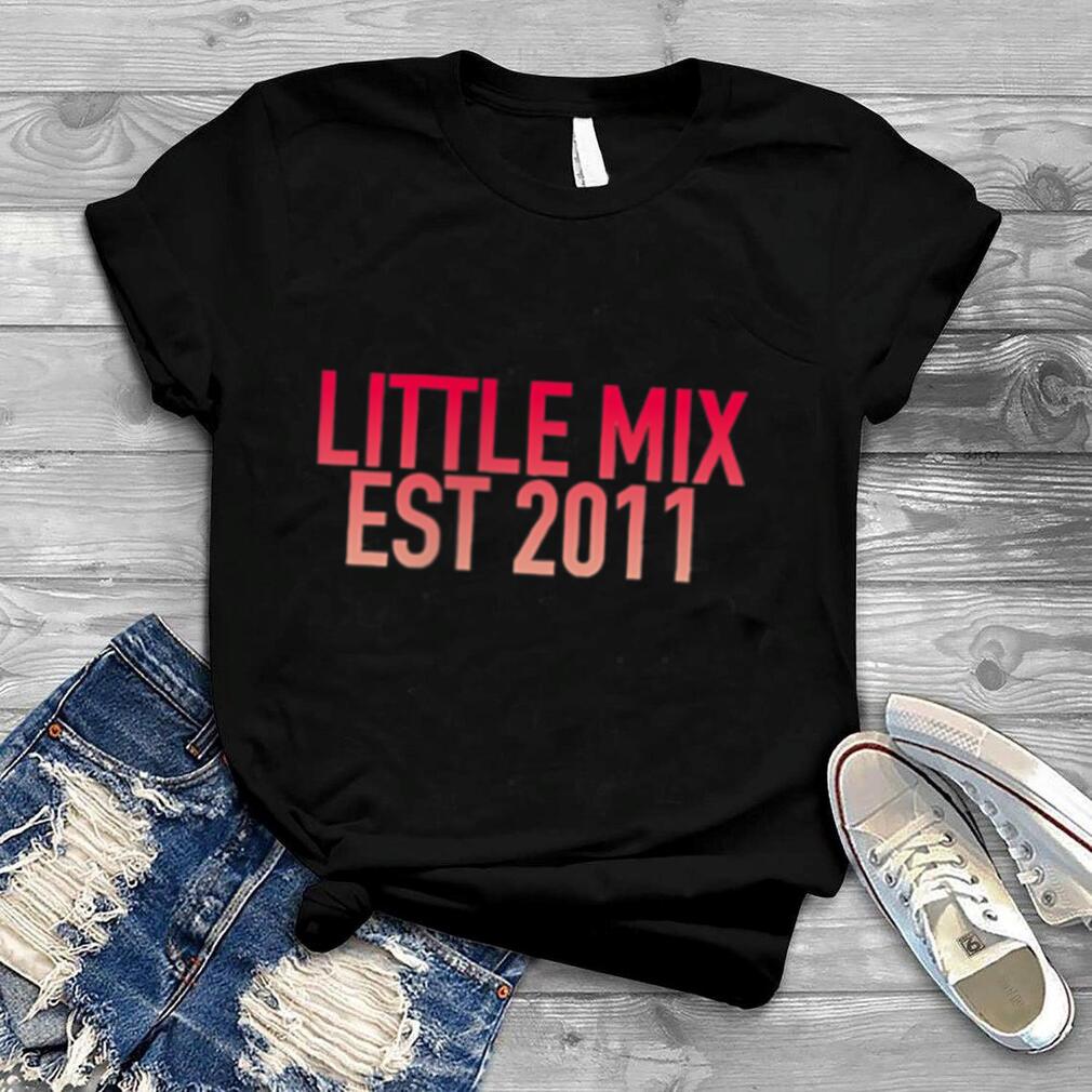 Little Mix – Ten Year Gradient Tracklist Front Back Print T Shirt