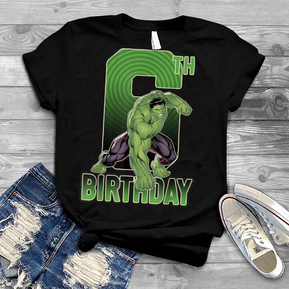 Marvel Hulk Smash 6th Birthday Graphic T Shirt