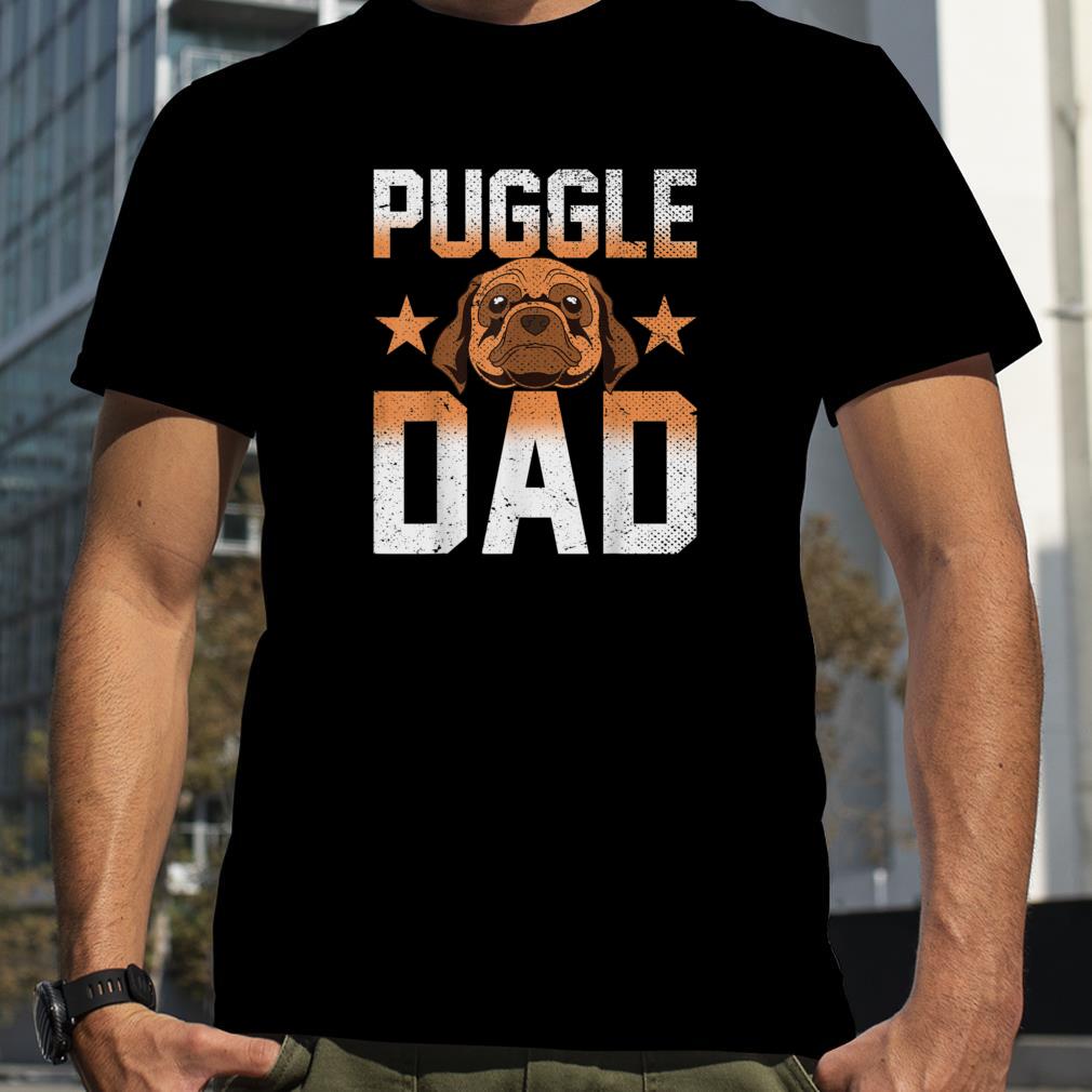 Mens Dog Lover Fathers Day Puggle Dad Pet Owner Animal Puggle T Shirt