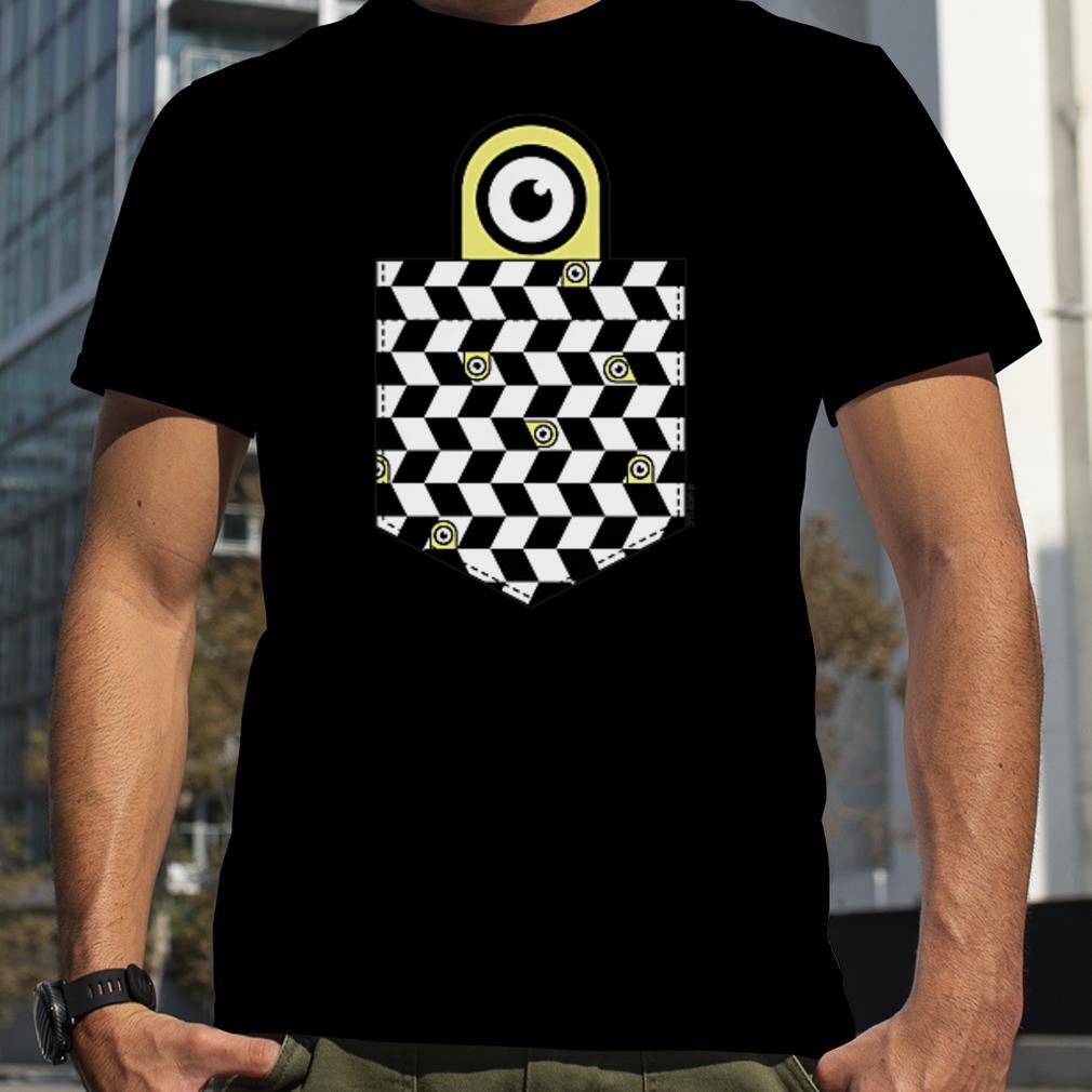 Minions Faux Checkered Pocket T Shirt