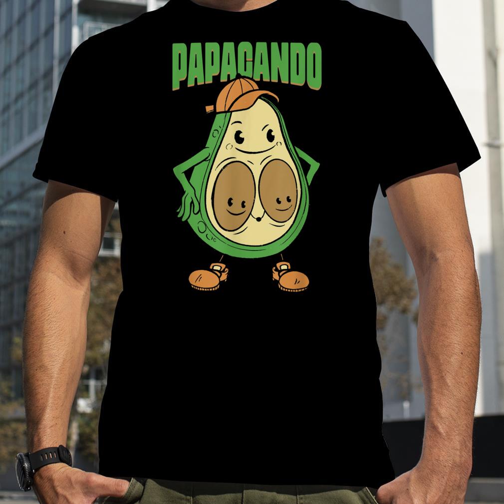 Papacado Vegan Dad Father's Day Fruit Avocado Lovers Daddy T Shirt