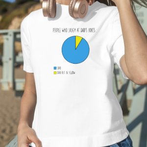 People Who Laugh At Dad Jokes Pie Chart Father’s Day shirt