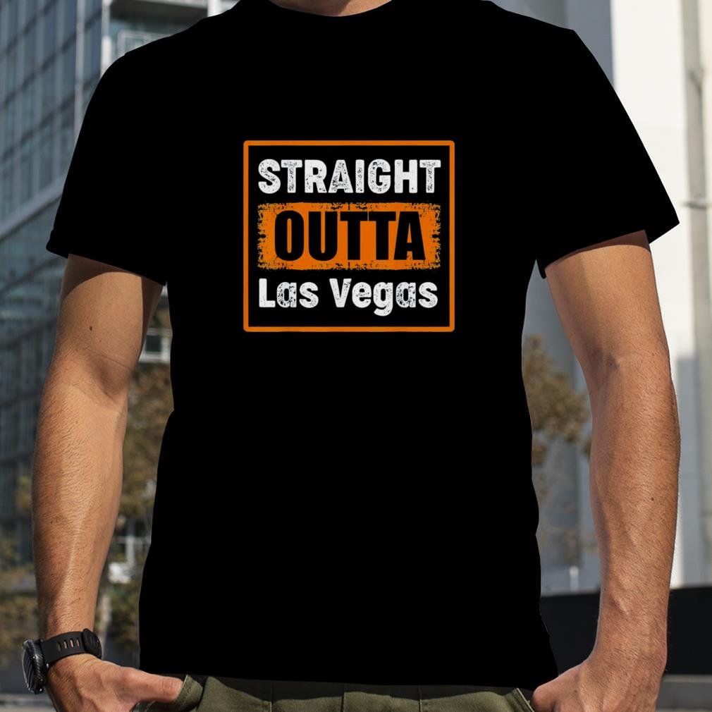 Straight Outta Las Vegas Nevada USA Retro Distressed Vintage T Shirt