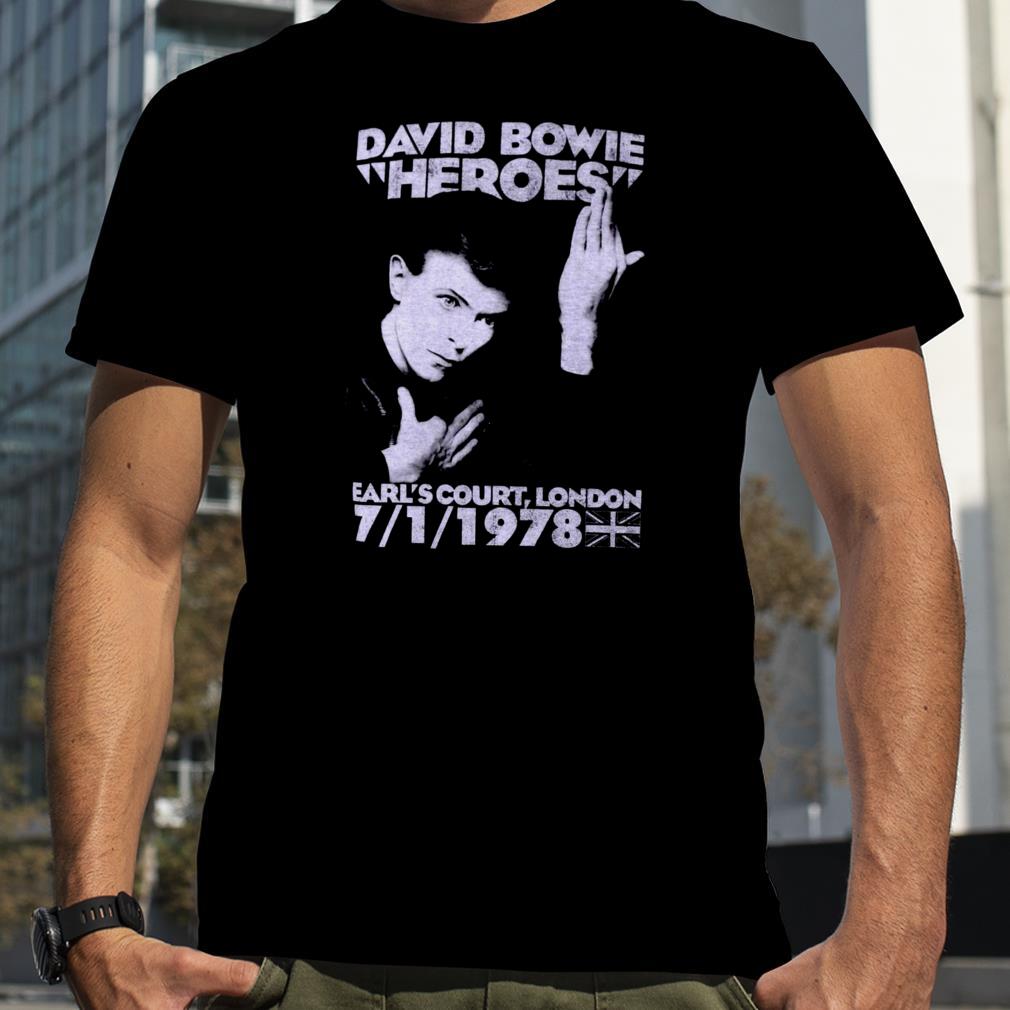 David Bowie Heroes Earls Court Concert Replica 100 shirt