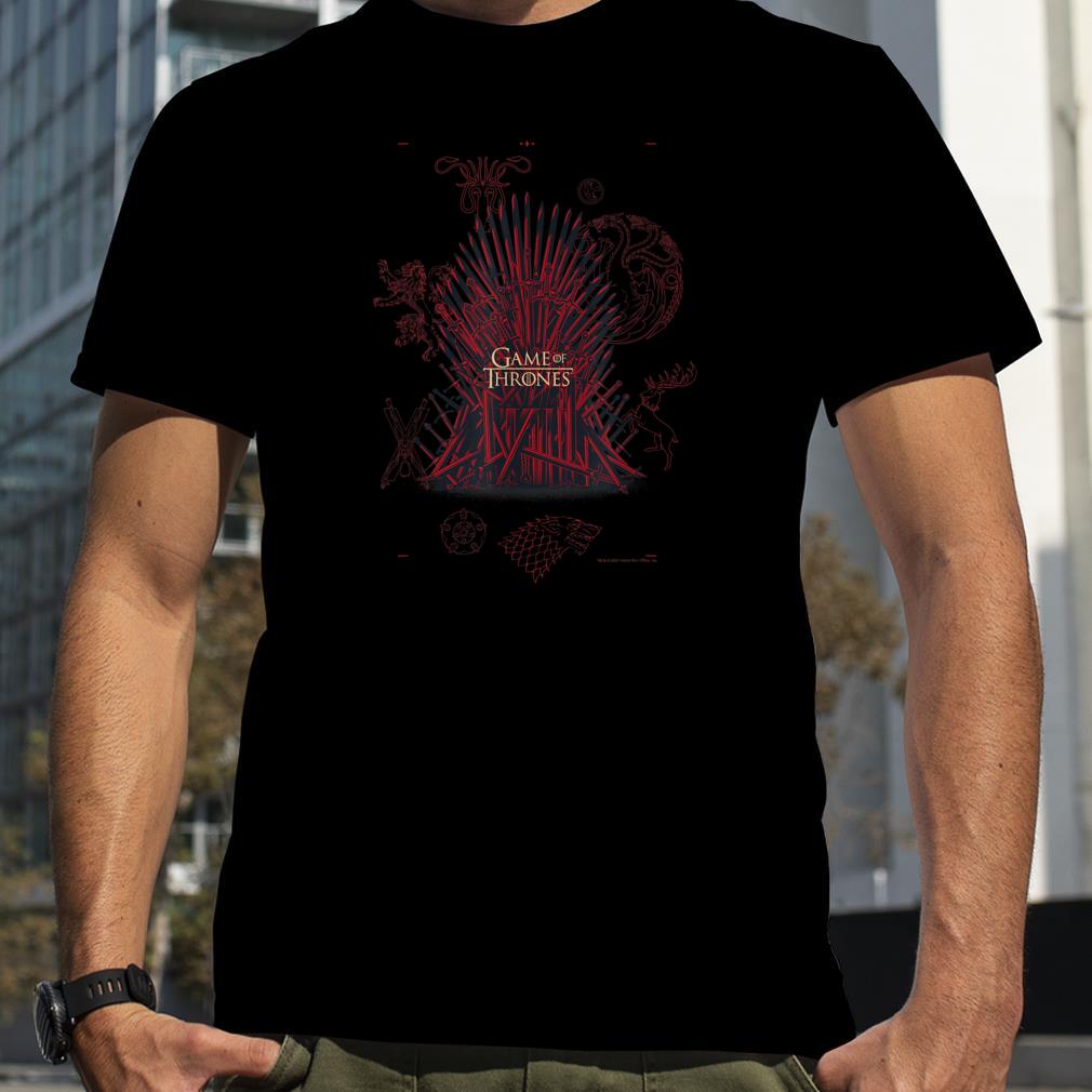 Game Of Thrones Throne And House Symbols T Shirt