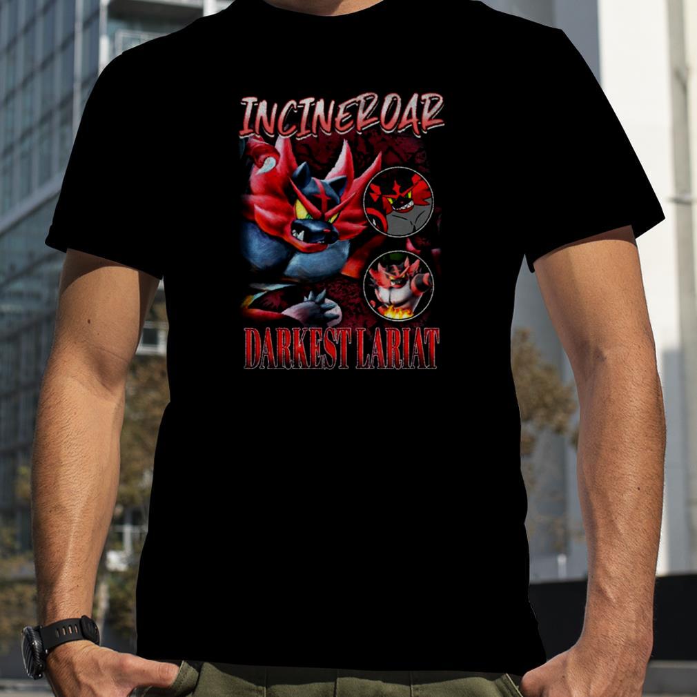 Incineroar Darkest Lariat Fire Wrestler Smash Bros Vintage shirt