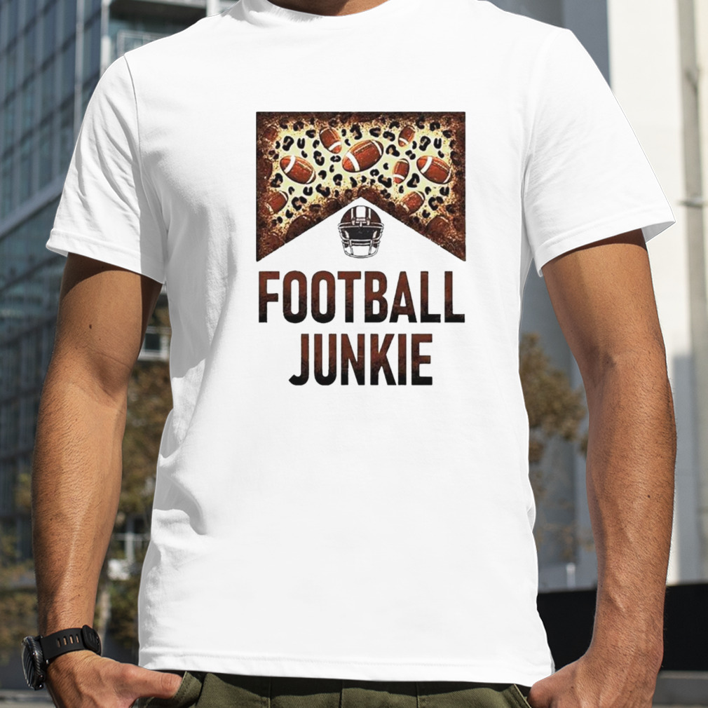 Leopard football junkie matching patches western autumn football shirt