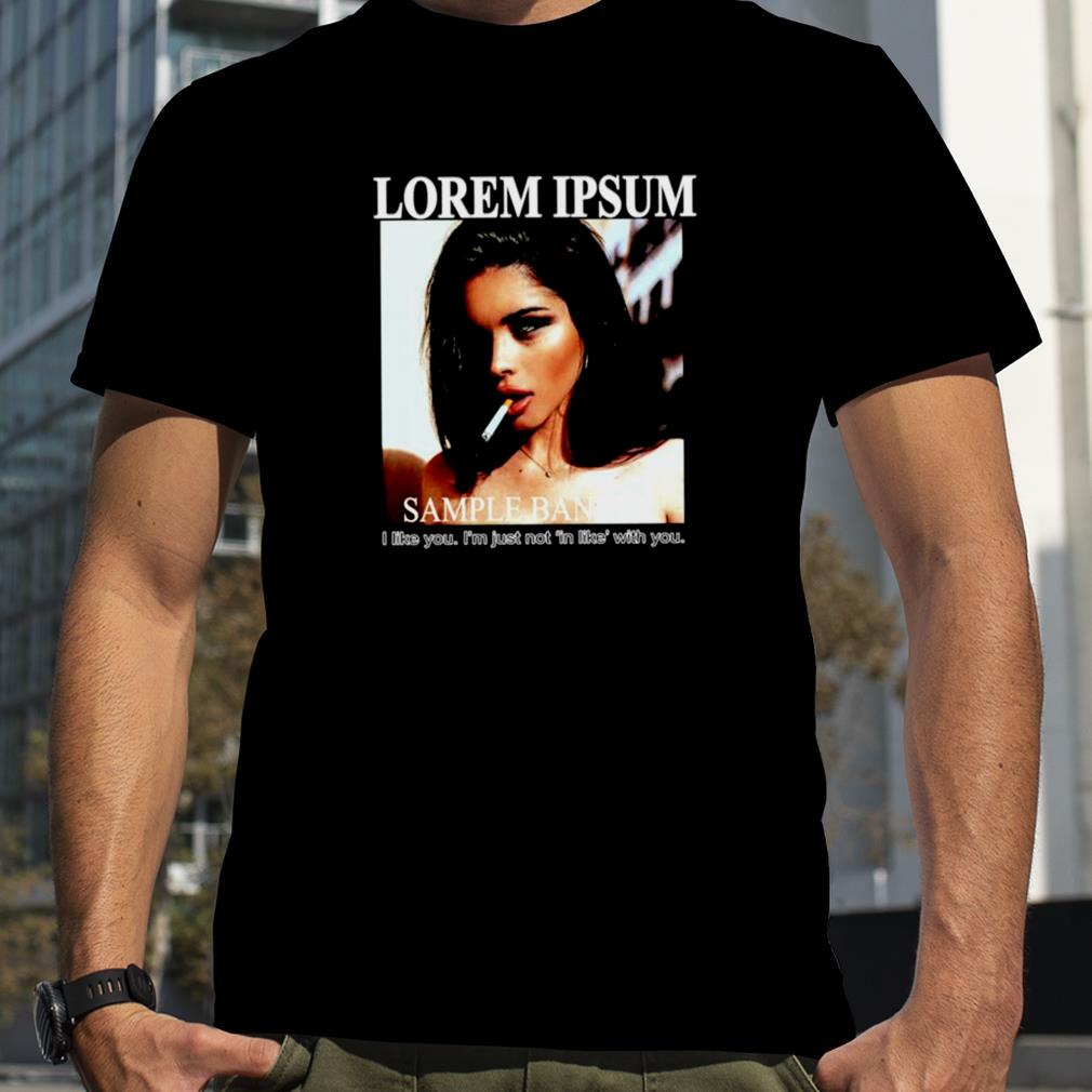 Lorem Ipsum Olivia Boski Smoking Girl shirt