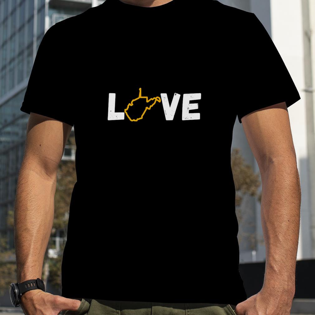 Love West Virginia Map shirt