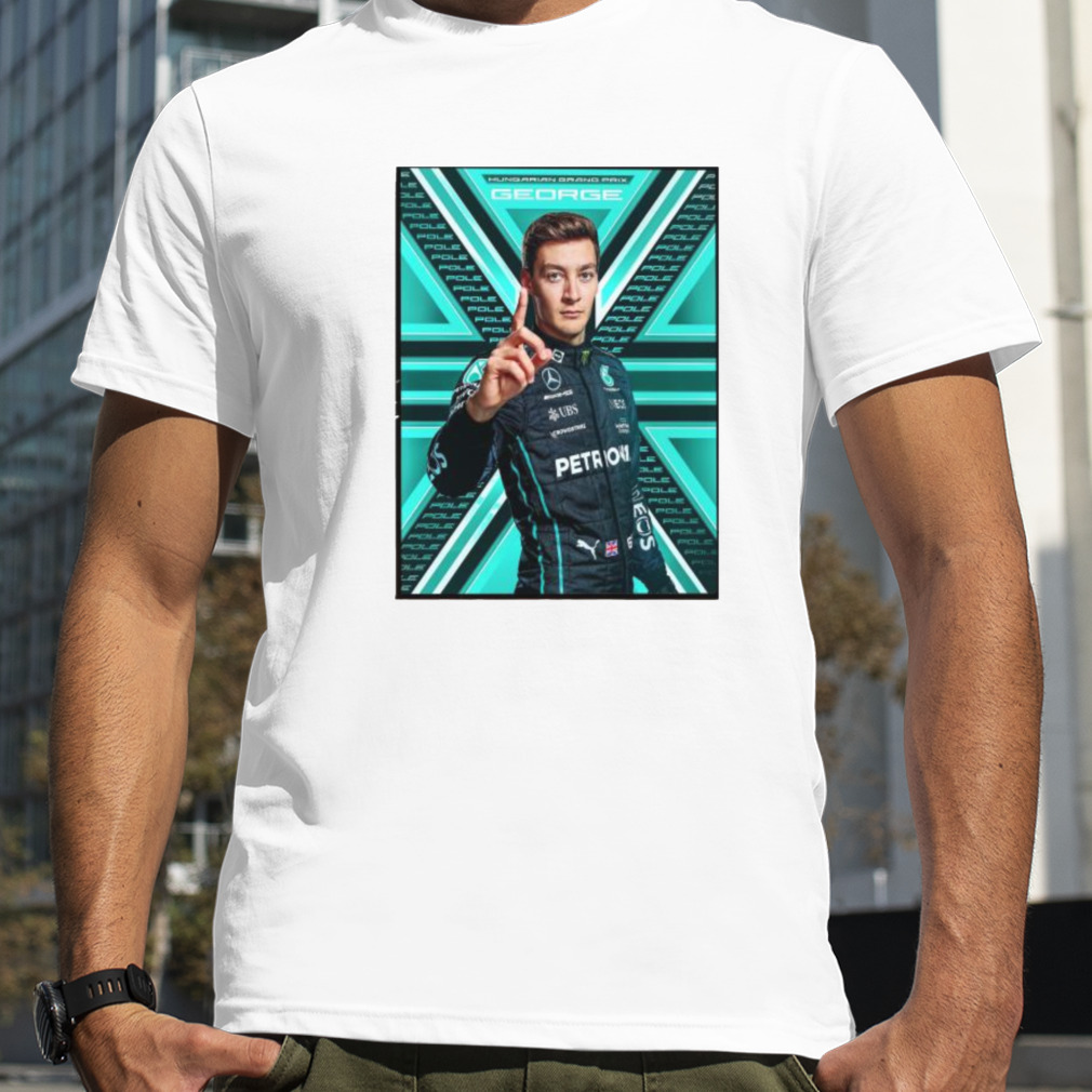 Mercedes amg petronas f1 team george russell pole position in hungary gp art shirt