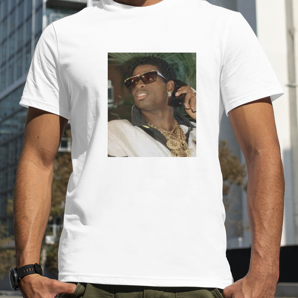 Or later Materialism tailor Neon Deion Sanders Draft Day Gold Chains shirt