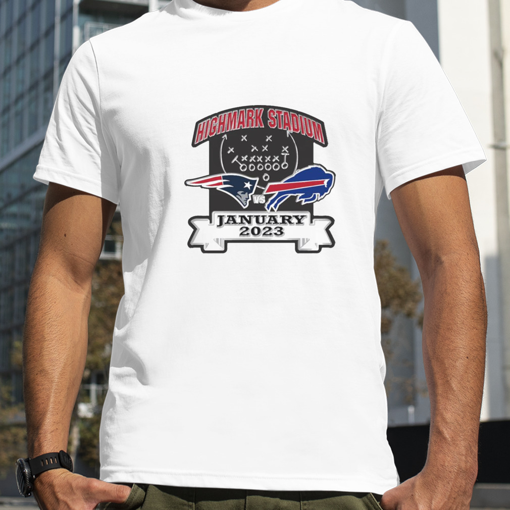 New England Patriots vs Buffalo Bills Highmark Stadium January 2023 shirt
