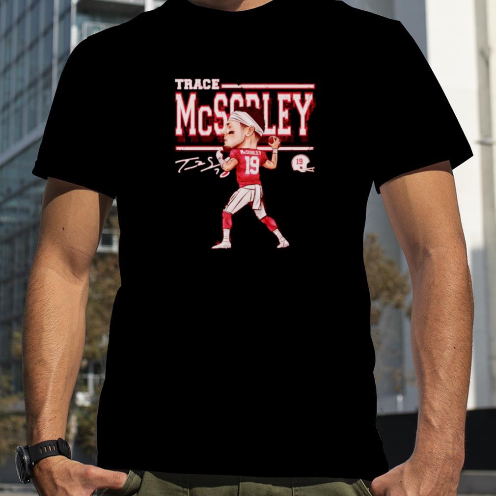 Trace Mcsorley Arizona Cardinals Cartoon signature shirt