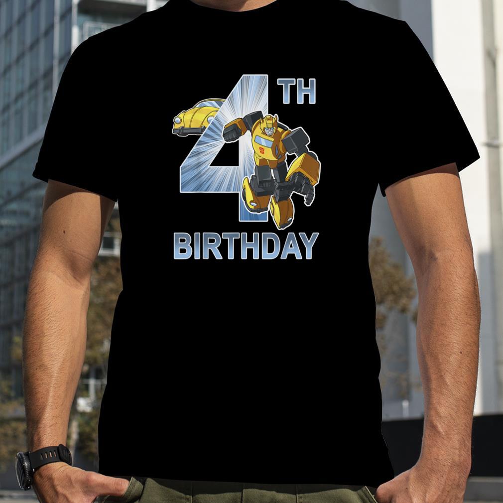 Transformers Bumblebee 4th Birthday T Shirt
