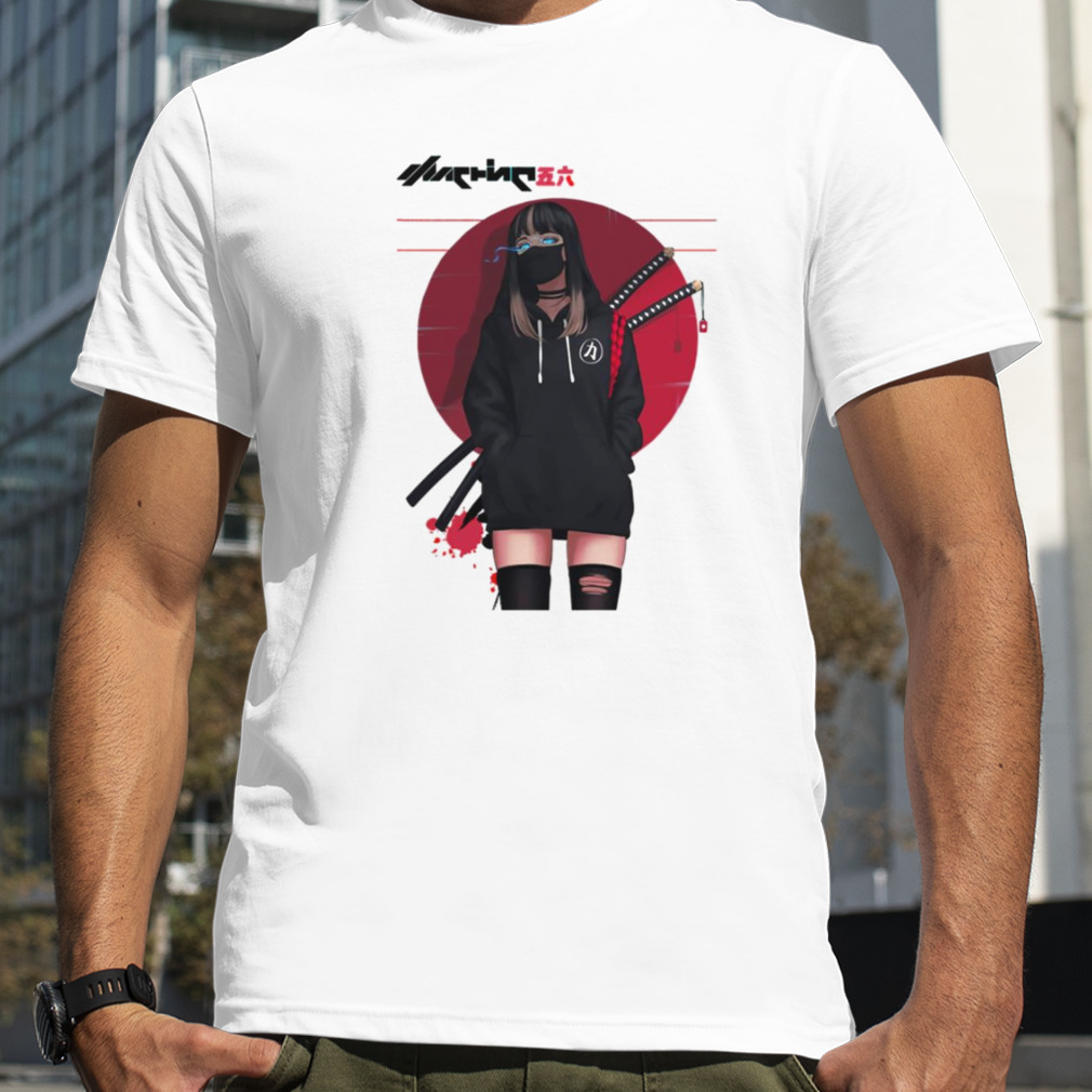 Urban Japanese Cyberpunk Girl Vaporwave Style shirt