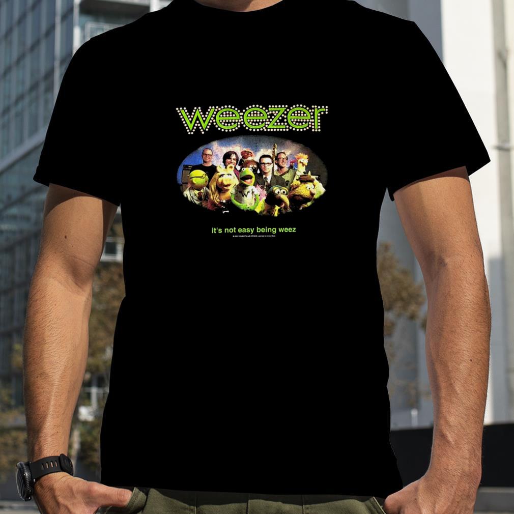 Weezer 2002 It’s Not Easy Being Weez The Muppets Collab Black Concert shirt