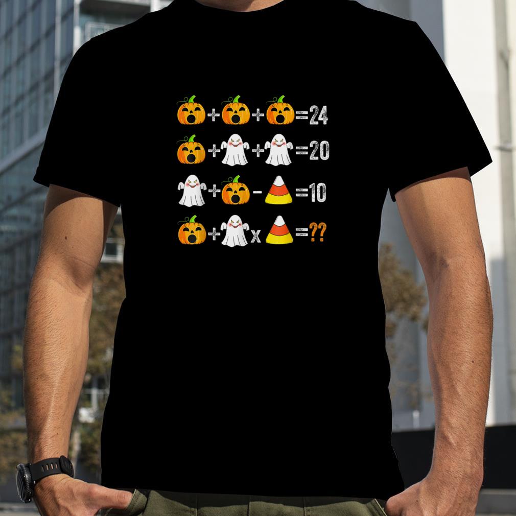 2022 Halloween Order Of Operations Quiz Math Teacher Pumpkin T Shirt