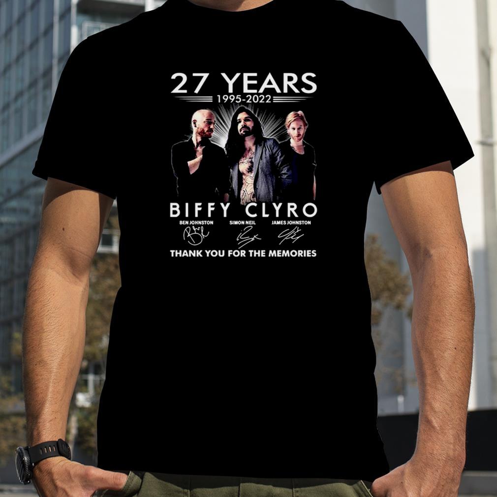 27 Years 1995 2022 Anniversary Biffy Clyro shirt