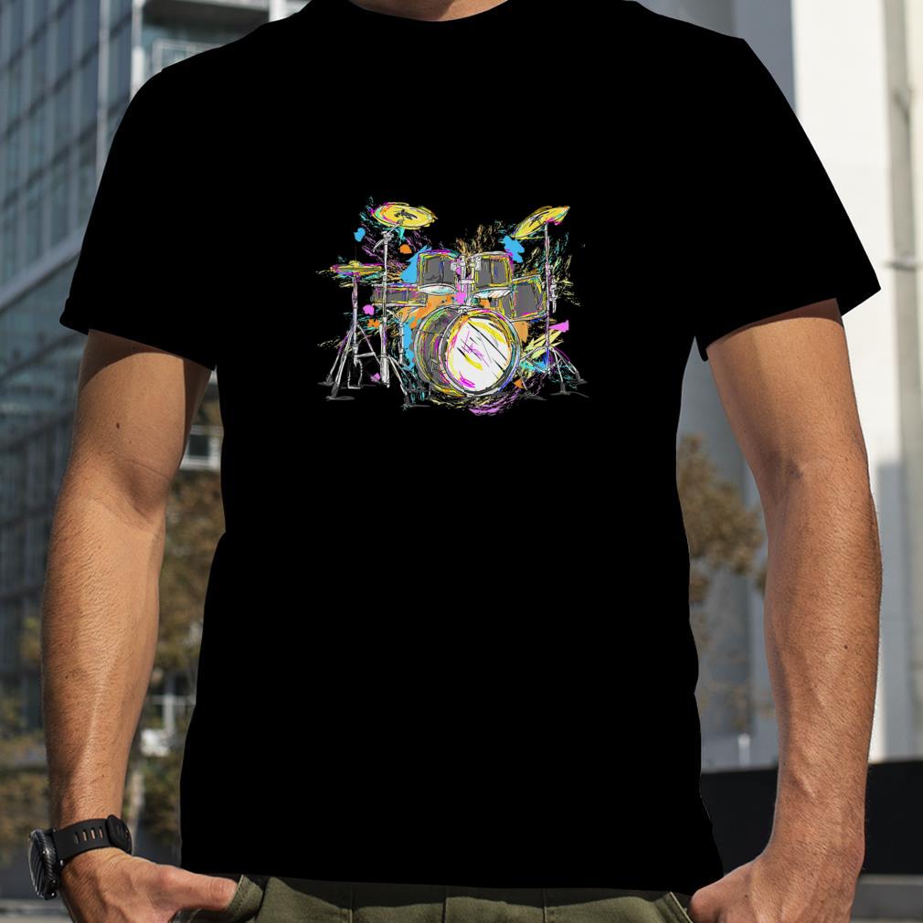 Abstract Art Drums Musician Music Band Throne Noose T Shirt