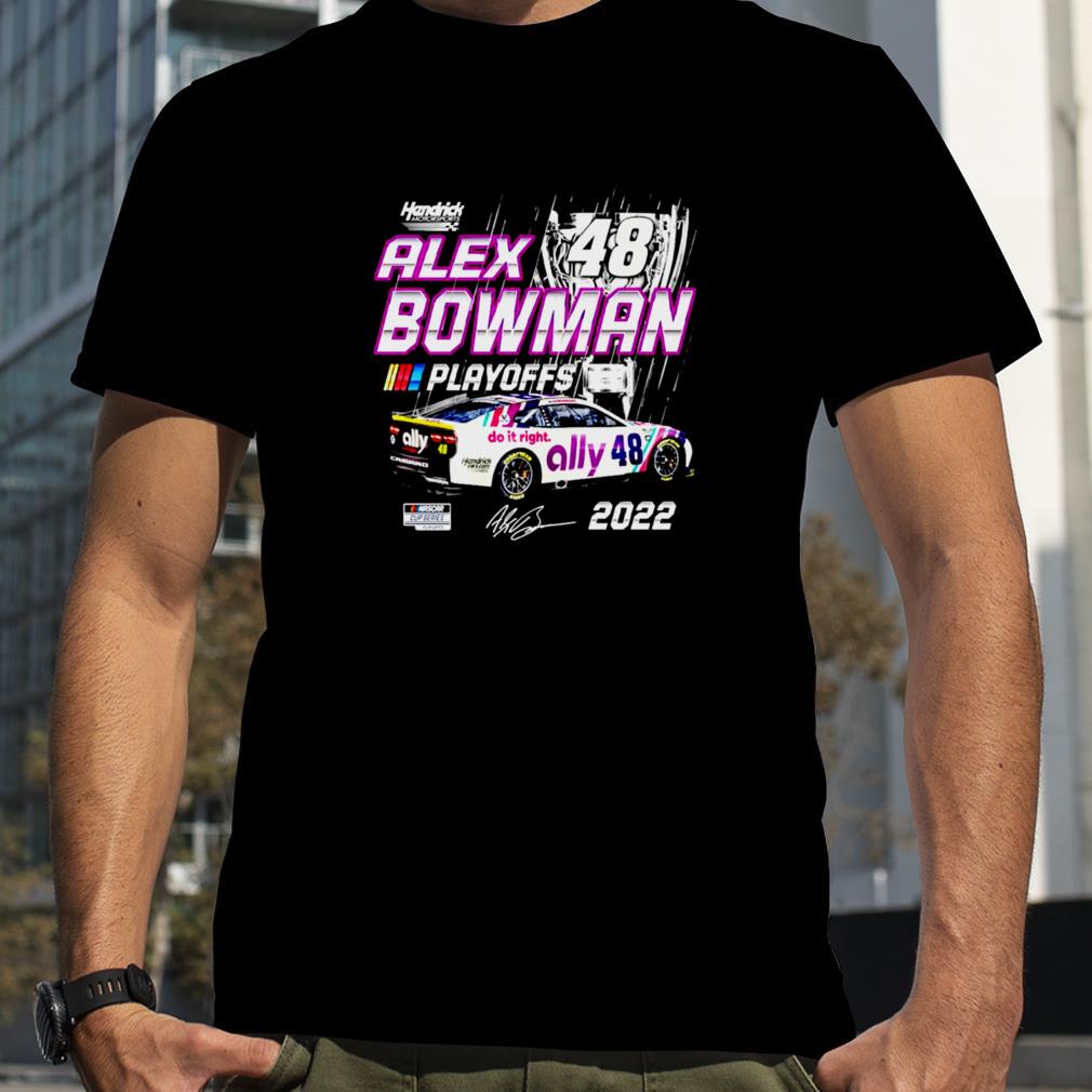 Alex Bowman Hendrick Motorsports Team Collection Black 2022 NASCAR Cup Series Playoffs shirt