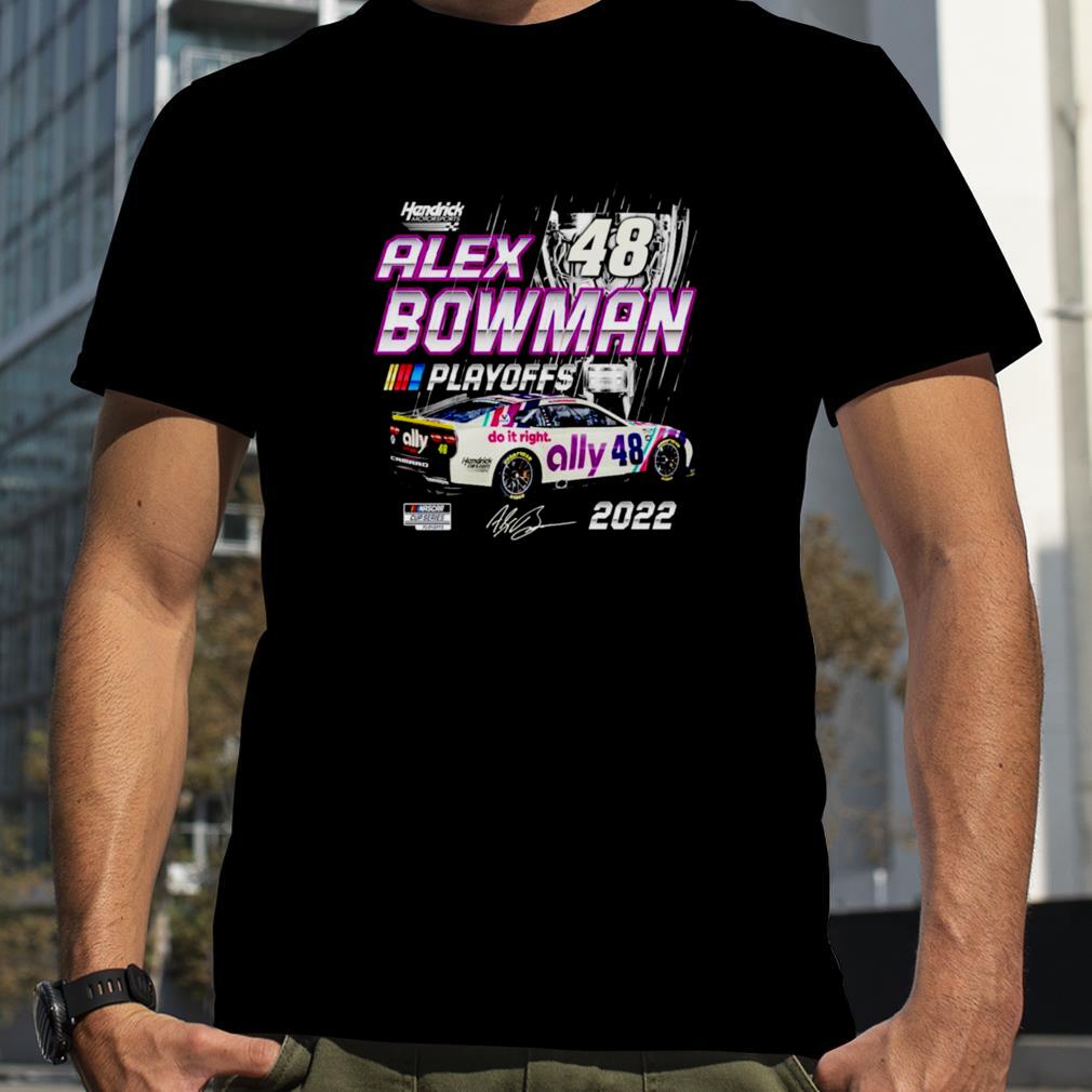 Alex Bowman Hendrick Motorsports Team Collection Black NASCAR Cup Series Playoffs shirt