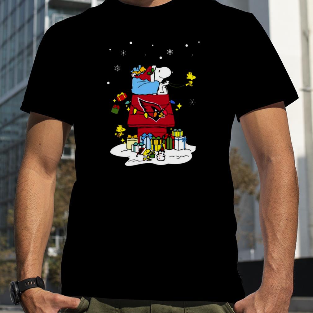 Arizona Cardinals Santa Snoopy Wish You A Merry Christmas 2022 Shirt