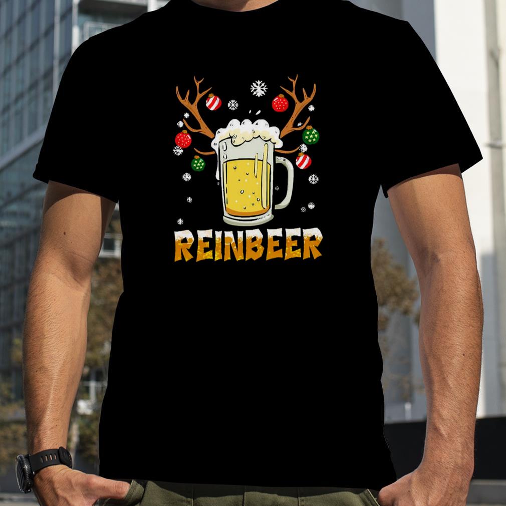 Beer Design Reindeer Christmas Design Xmas shirt